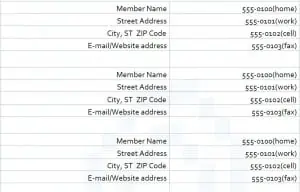 Free Church Directory Template Download from www.getexceltemplates.com