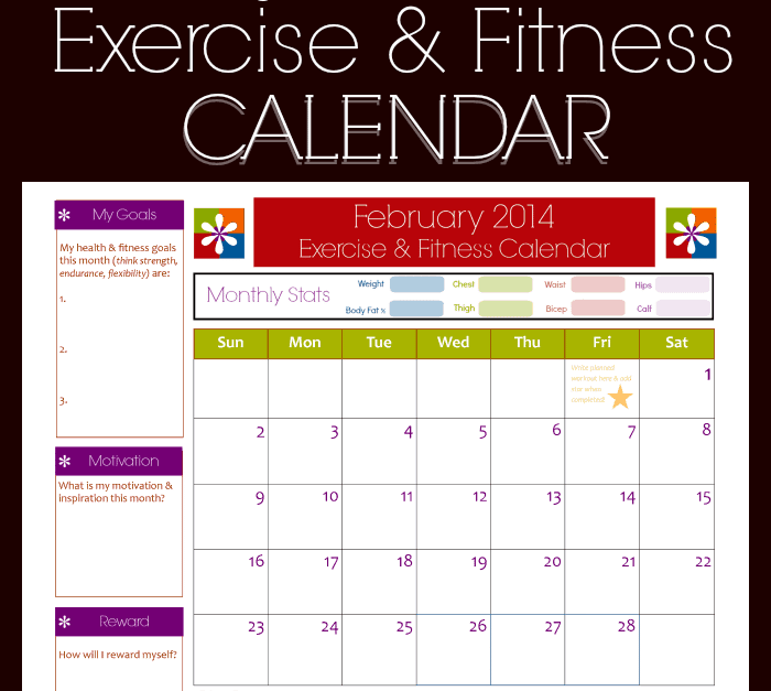 13+ Free Fitness Calendar Templates Excel Templates