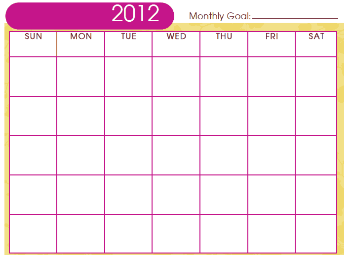 fitness calendar template 333