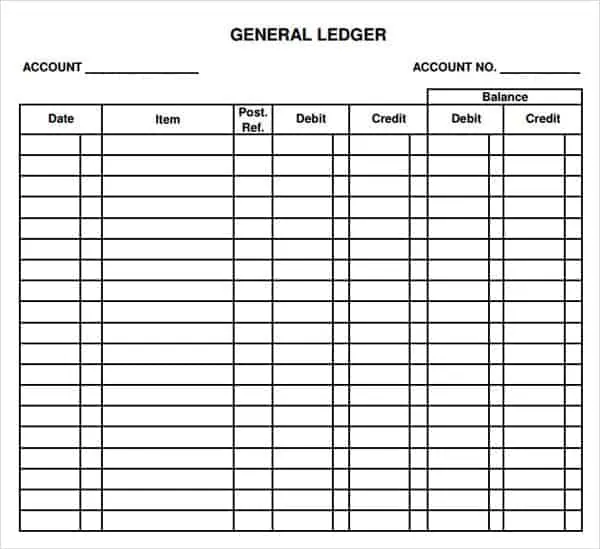 Ledger Sheets Template from www.getexceltemplates.com