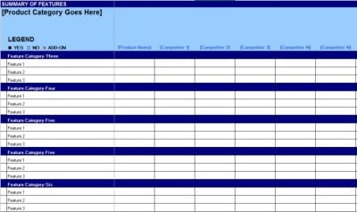 product comparison templat 111