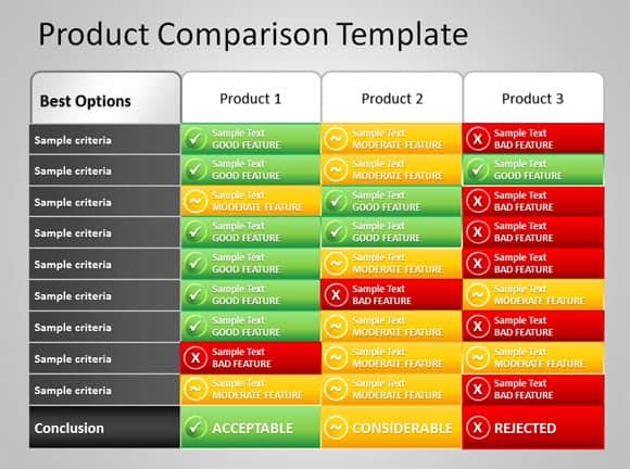 8 Product Comparison Templates Excel Excel Templates