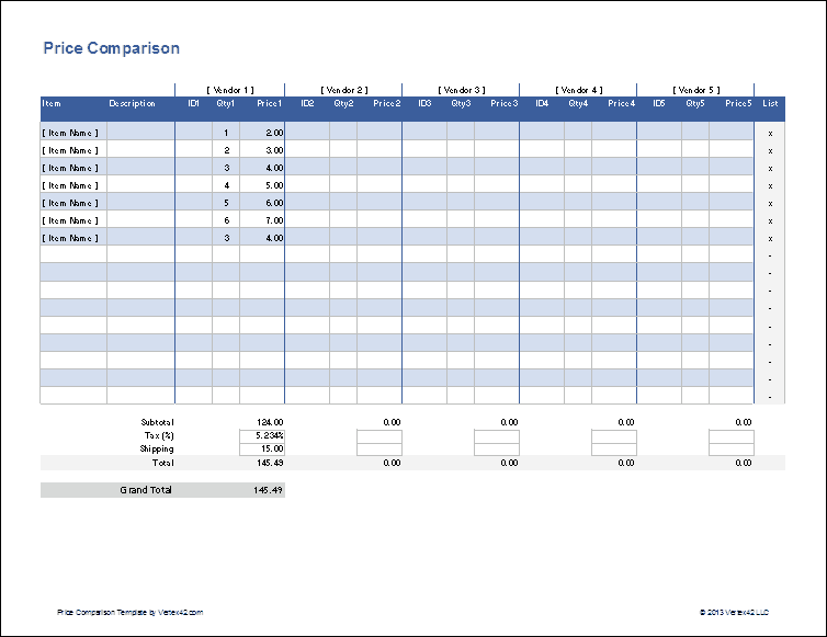 product comparison templat 333