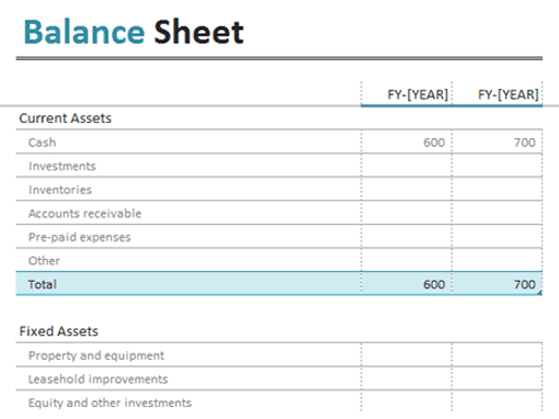 balance sheet format 555