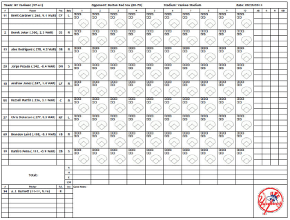 baseball score sheet temlate 745410