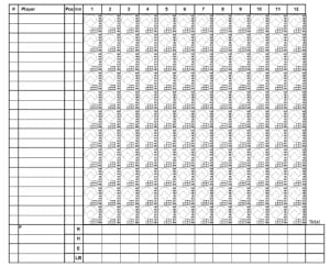 8+ Printable Baseball Scorecard Templates - Excel Templates