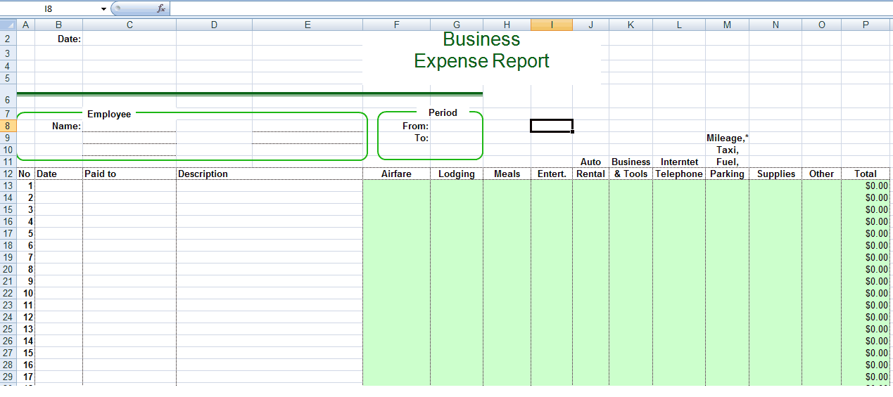 8+ Business Expense Tracker Templates - Excel Templates