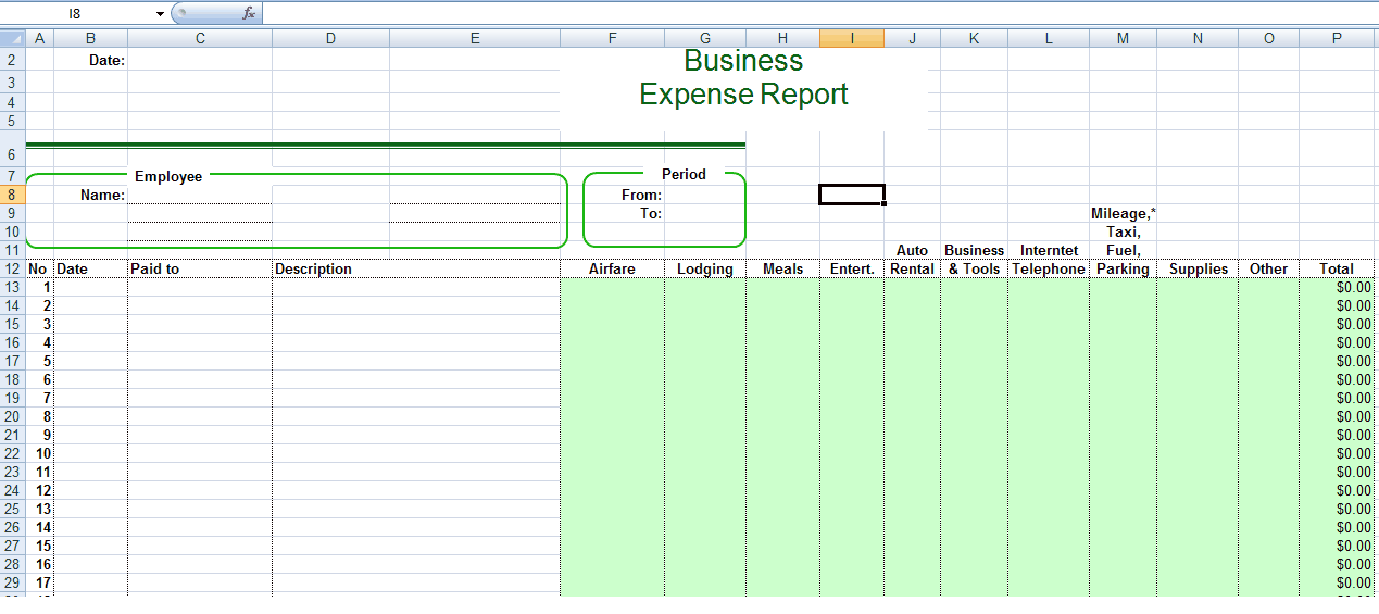 business expense tracker template  77