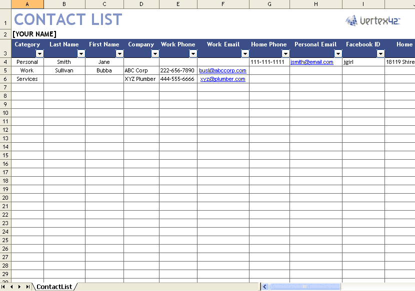 6+ Excel Client Database Templates - Excel Templates