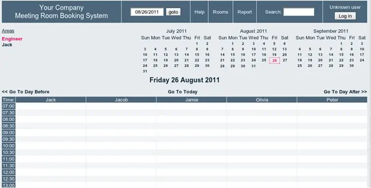 conference room schedule template 333