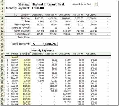 9+ Debt Snowball Excel Templates - Excel Templates