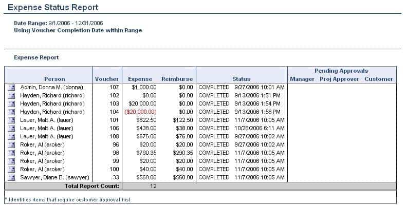 expense report 254111