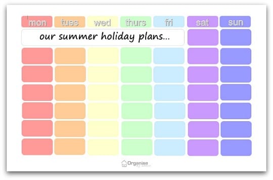 holiday planner template 487