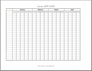 monthly attendance sheet template 666