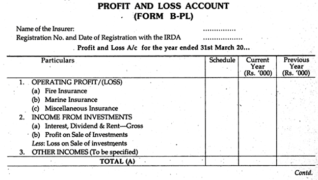 profit and loss account format 648510