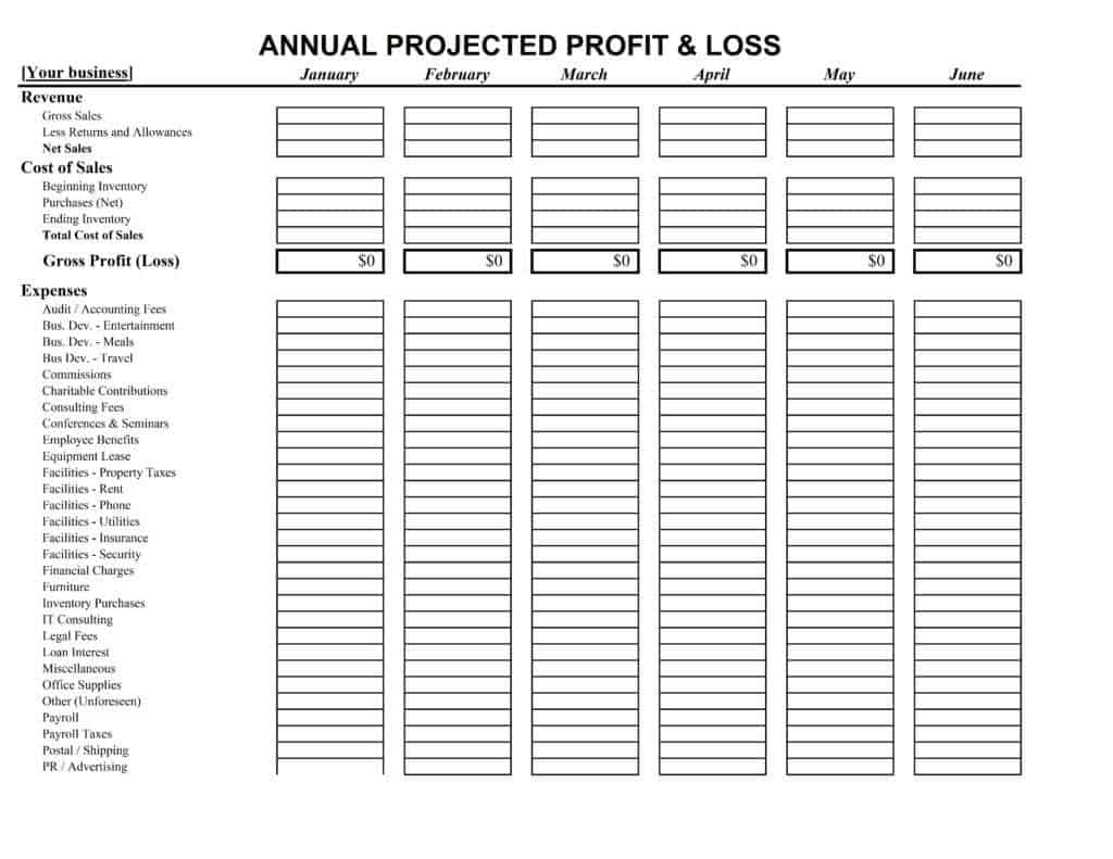 Small Business Profit And Loss Template from www.getexceltemplates.com