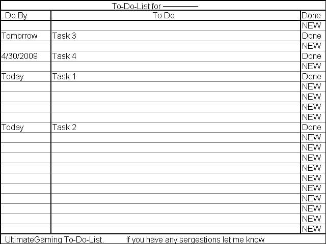 to do list 3414