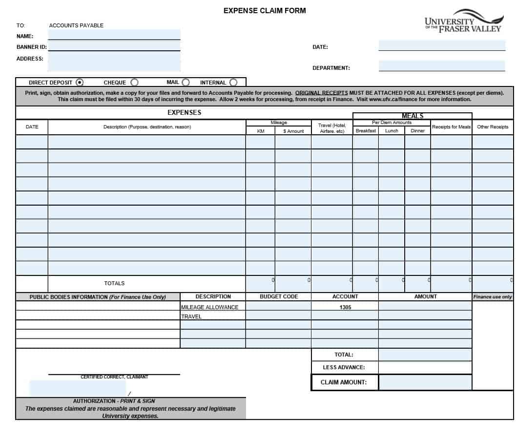 10 Sample Expense Claim Form Templates PDF WORD EXCEL Excel 10 Sample Expense Claim Form Templates PDF WORD EXCEL Excel