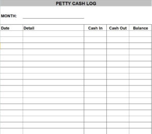 FREE 14+ Petty Cash Log Templates Excel - Excel Templates