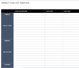 10+ Sample Weekly Schedule Templates Excel - Excel Templates
