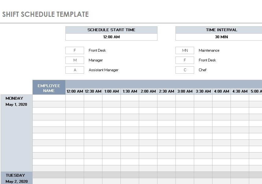 13+ FREE Daily Work Schedule Excel Templates - Excel Templates