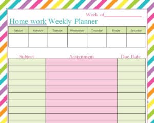 11+ FREE Homework Schedule Templates in WORD &amp; EXCEL Formats - Excel ...